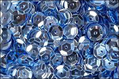 Pailletten lichtblauw metallic  2 gram