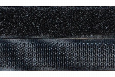 Klittenband 20mm breed, zwart  0,50 Meter