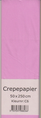 Crepepapier 50x250cm Roze