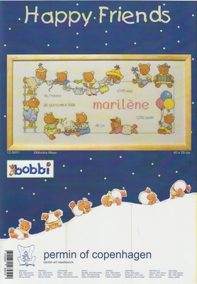 Geboortetegel Marilene Bobbi (Happy Friends)