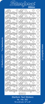 Starform Text Stickers 262  10 x 23 cm