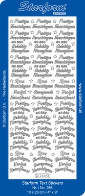 Starform Text Stickers 266  10 x 23 cm