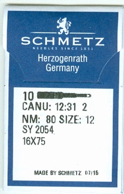Schmetz SY 2054 Dikte 80/12  10 stuks