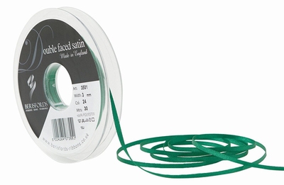 Satijn lint glans - Groen  1 meter
