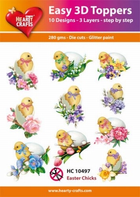 Easy 3D-Toppers, Easter Chicks