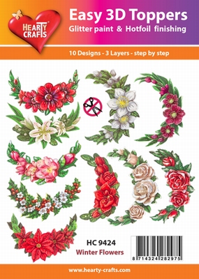 Easy 3D-Toppers, Winter Flowers