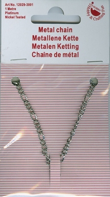 Metalen ketting  1 meter