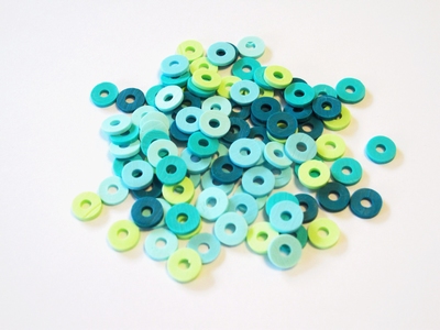 Katsuki Mix, 6mm, Turquoise ocean  100 stuks