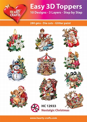 Easy 3D-Toppers, Nostalgic Christmas