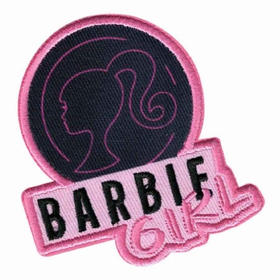 Applicatie Barbie geborduurd