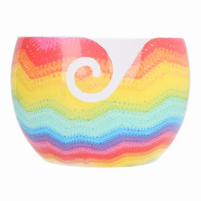 Scheepjes Yarn bowl Aluminium Regenboog