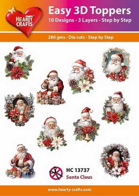 Easy 3D-Toppers, Santa Claus