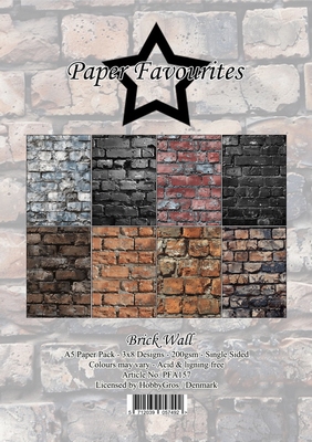 Paper Favourites Brick Wall  A5