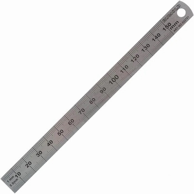 Liniaal metaal 15cm