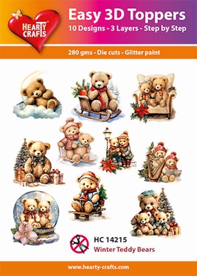 Easy 3D Designs pakket Winter Teddy Bears
