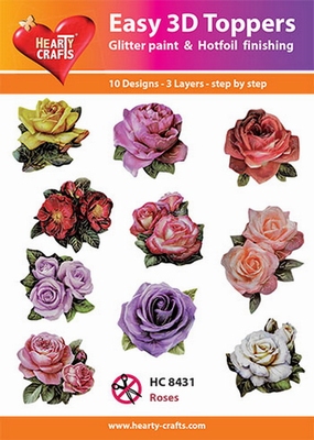 Easy 3D Toppers, Roses