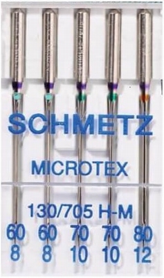 Schmetz Naaimachine Naalden Microtex  5 stuks