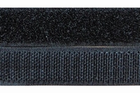 Klittenband 20mm breed, zwart 0,50 Meter