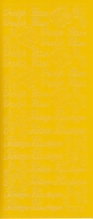 Stickervel Pasen geel 10 x 23 cm