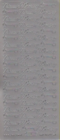 Stickervel Nieuwe Woning zilver 10 x 23 cm