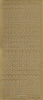 Stickervel Cijfers goud 10 x 23 cm