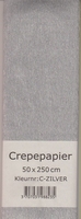 Crepepapier 50x250cm Zilver 