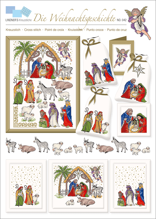 Lindner's borduurpatroon Advent Kerst 