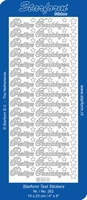 Starform Text Stickers 262 10 x 23 cm