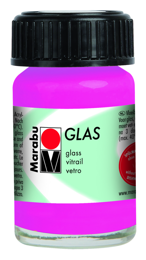 Marabu Glasverf Roze 15 ml