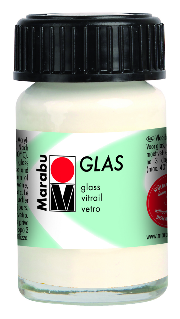 Marabu Glasverf Wit 15 ml
