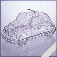 Transparante VW Kever 11 cm 