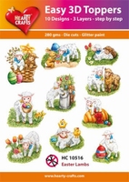 Easy 3D-Toppers, Easter lambs 