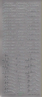 Stickervel Mix Klein zilver 10 x 23 cm