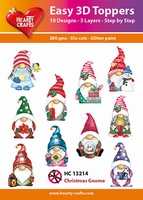 Easy 3D-Toppers Christmas Gnome 