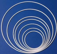 Metalen ring 100cm wit 100 cm