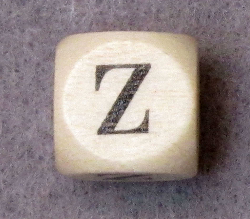 Houten Letterdobbelsteen Z 