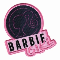 Applicatie Barbie geborduurd 
