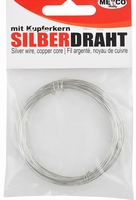 Rol verzilverd draad 0.6 mm 10 meter