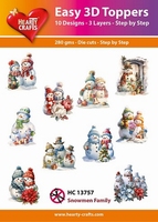 Easy 3D Designs pakket Snowmen Family 