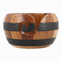 Scheepjes Yarn Bowl Teakhout-Rozenhout-Leer 