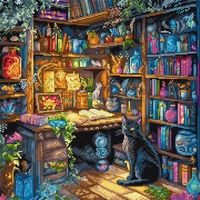 Borduurpakket Charmed Library 