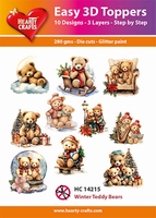 Easy 3D Designs pakket Winter Teddy Bears 