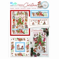 Lindner's borduurpatroon Happy Christmas 